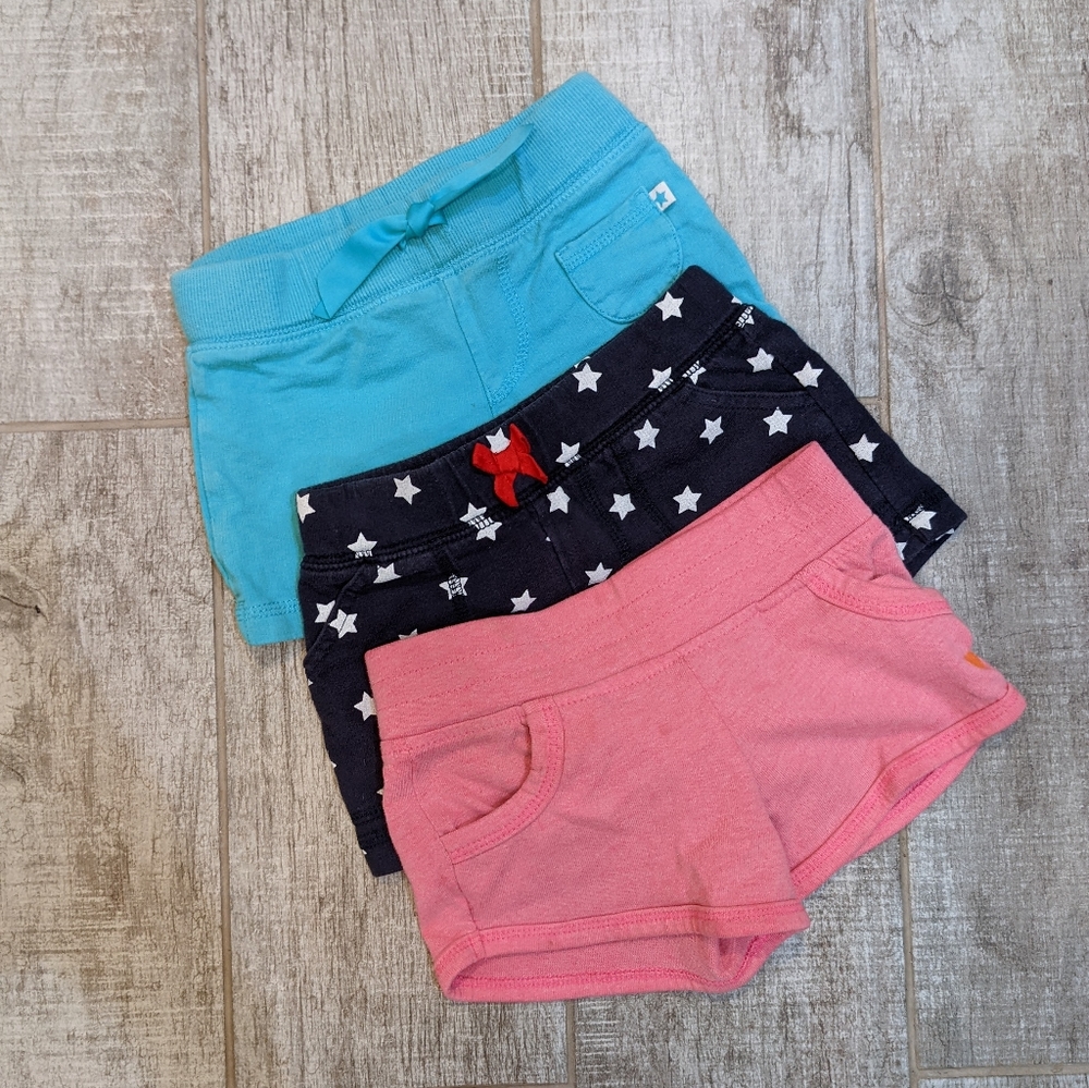 3pack of toddler shorts 24m/2T